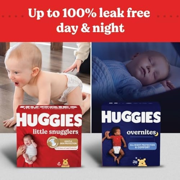 Huggies Size 3 Diapers, Little Snugglers Baby Diapers, Size 3 (16-28 lbs), 156 - Image 13