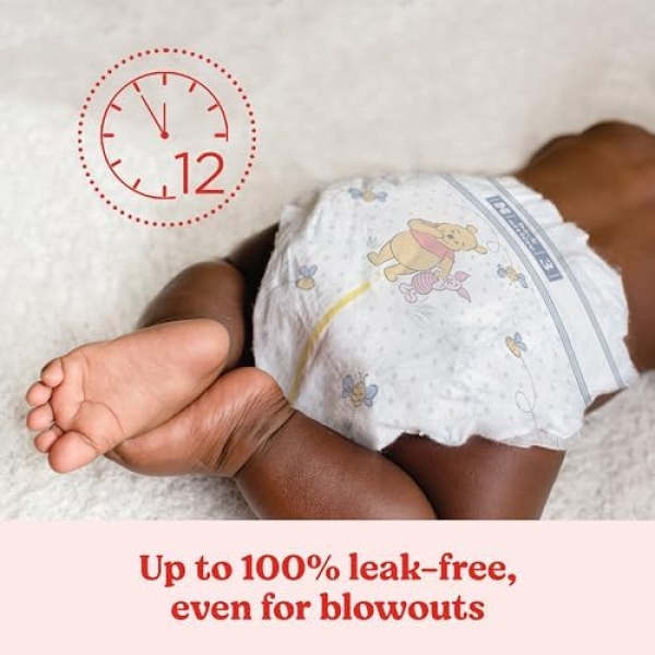Huggies Size 1 Diapers, Little Snugglers Newborn Diapers, Size 1 (8-14 lbs), 32 - Image 4