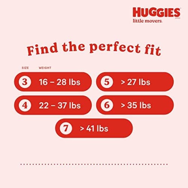 Huggies Size 5 Diapers, Little Movers Baby Diapers, Size 5 (27+ lbs), 120 Count - Image 3