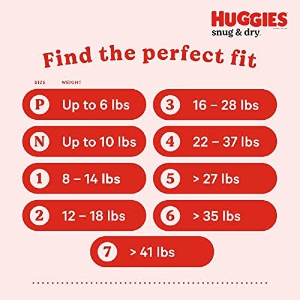 Huggies Size 3 Diapers, Snug & Dry Baby Diapers, Size 3 (16-28 lbs), 88 Count - Image 2