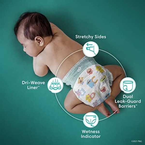 Pampers Baby Dry Diapers - Size 3, 104 Count, Absorbent Disposable Diapers - Image 4