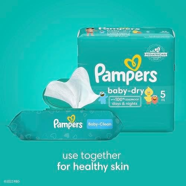 Pampers Baby Dry Diapers - Size 3, 104 Count, Absorbent Disposable Diapers - Image 8