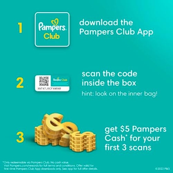 Pampers Baby Dry Diapers - Size 3, 104 Count, Absorbent Disposable Diapers - Image 9