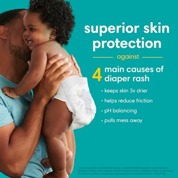 Pampers Swaddlers Diapers - Size 3, 78 Count, Ultra Soft Disposable Baby Diapers - Image 4