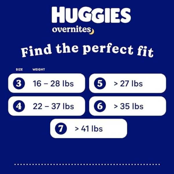 Huggies Size 6 Overnites Baby Diapers: Overnight Diapers, Size 6 (35+ lbs), 84 - Image 8