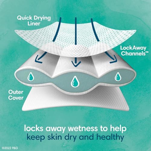 Pampers Pure Protection Diapers - Size 1, 82 Count, Hypoallergenic Premium - Image 3