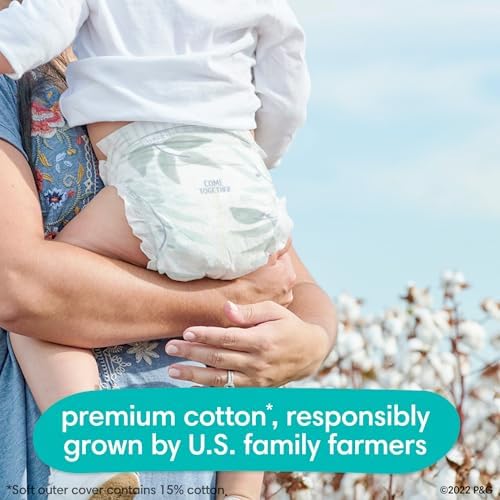 Pampers Pure Protection Diapers - Size 1, 82 Count, Hypoallergenic Premium - Image 6
