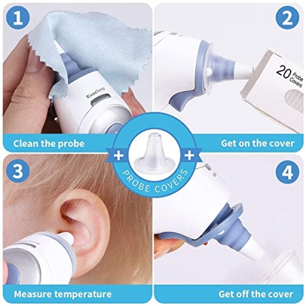 100Pack Ear Thermometer Probe Covers, Lens Filters, Refill, Refill Covers for - Image 3