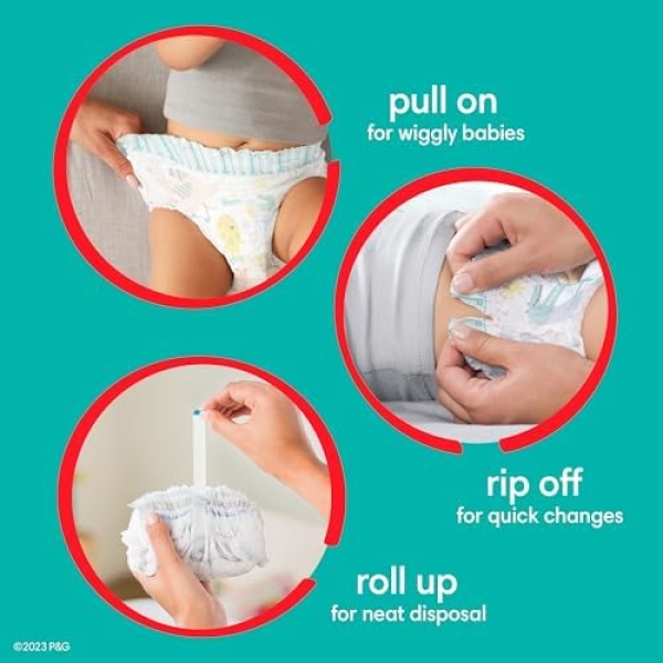 Pampers Cruisers 360 Diapers - Size 4, One Month Supply (144 Count), Pull-On - Image 6