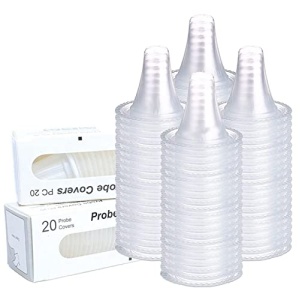 100 Counts Ear Thermometer Probe Covers, Disposable Refill Caps Lens Filters