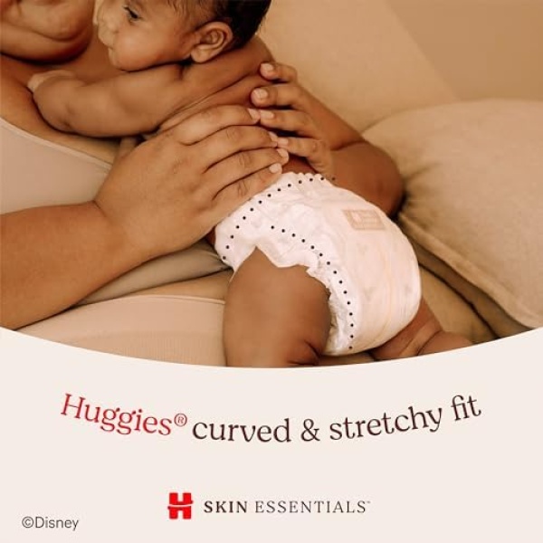 Huggies Size 2 Diapers, Skin Essentials Baby Diapers, Size 2 (12-18 lbs), 180 - Image 9