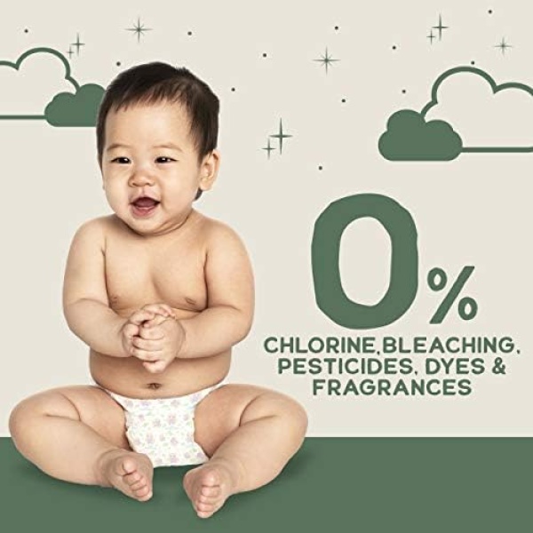 Happy Little Camper Ultra-Absorbent Natural Baby Diapers Size 2 - Hypoallergenic - Image 5