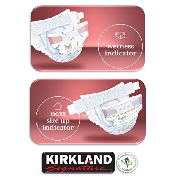 Kirkland Signature Diapers Size 2 (12lbs - 18 lbs) 174 Count W/ Exclusive Health - Image 3