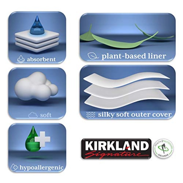 Kirkland Signature Diapers Size 2 (12lbs - 18 lbs) 174 Count W/ Exclusive Health - Image 4