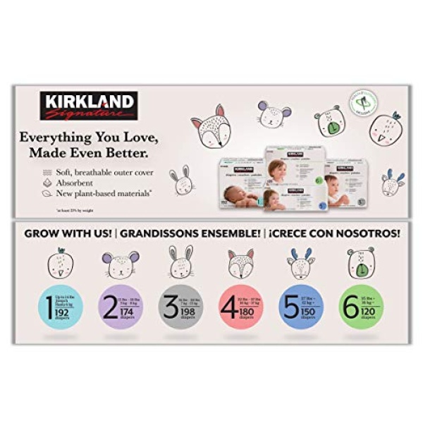 Kirkland Signature Diapers Size 2 (12lbs - 18 lbs) 174 Count W/ Exclusive Health - Image 5