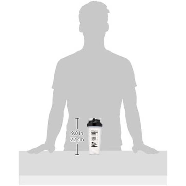 Warrior Protein Shaker Bottle, Includes Wire Mixball Blender – 600ml - Image 5