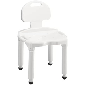 Carex Bath Seat And Shower Chair With Back For Seniors, Bath Chair For Elderly