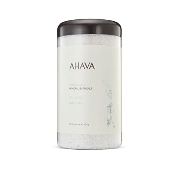 AHAVA Dead Sea Mineral Bath Salt - Bath Soak for Nourishing Essential Body Care