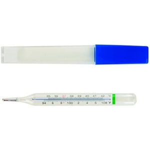 BIOS Diagnostics Glass Thermometer , 1 count
