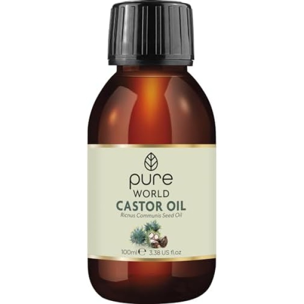 Pure World Natural Castor Oil 100ML Cold, & Freshly Pressed 100% Pure
