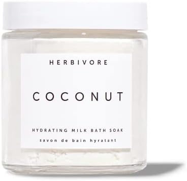HERBIVORE Coconut Milk Bath Soak – Skin Hydrating & Softening, Soothing Light