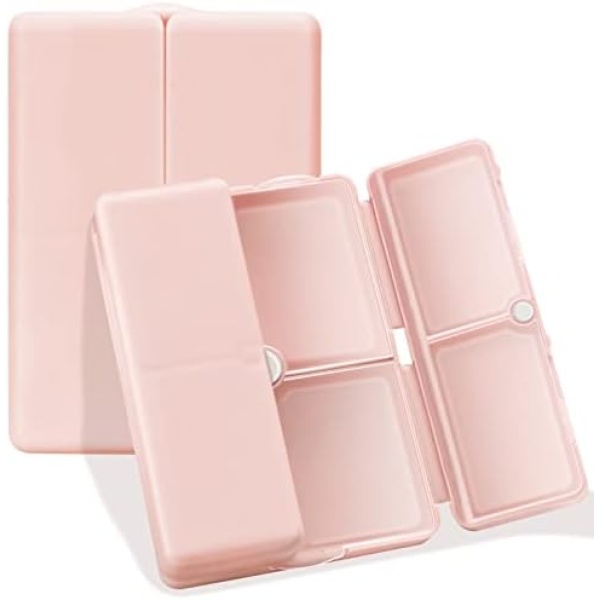 FYY Daily Pill Organizer, 7 Compartments Portable Travel Pill Case