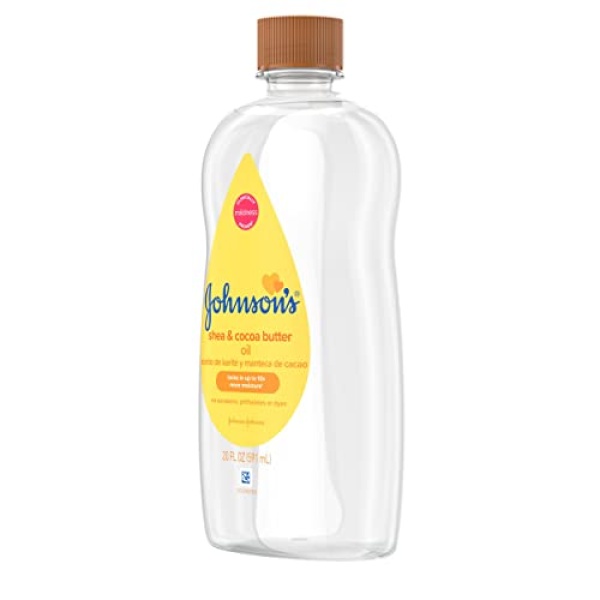 Johnson's Baby Oil, Mineral Oil Enriched with Shea & Cocoa Butter - Image 3
