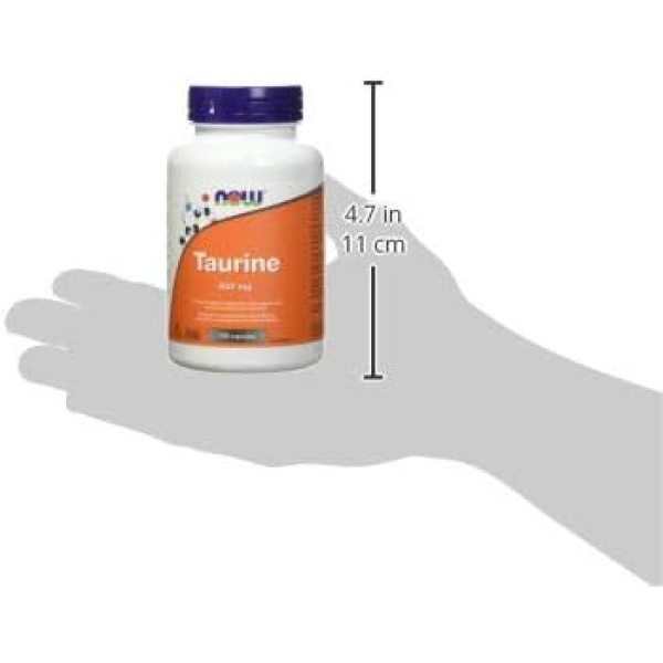 NOW - Taurine 500mg 100 Capsules - Image 10