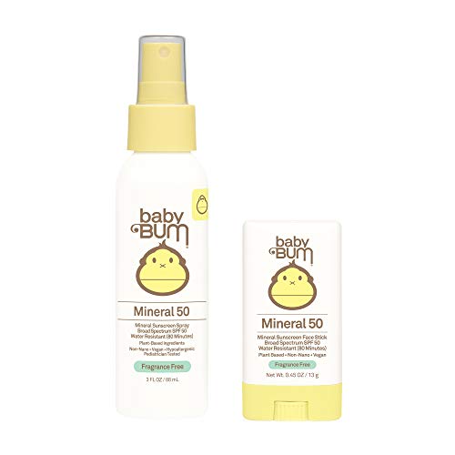 Sun Bum Baby Bum SPF 50 Sunscreen Spray & Face Stick | Mineral Uva/Uvb Face