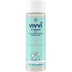 VIVVI & BLOOM Gentle 2-in-1 Baby Scalp & Body Massage Oil