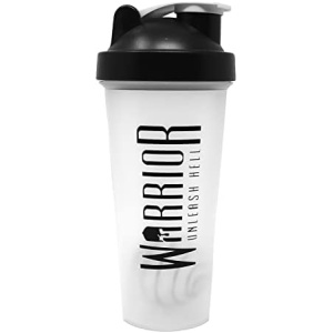 Warrior Protein Shaker Bottle, Includes Wire Mixball Blender – 600ml
