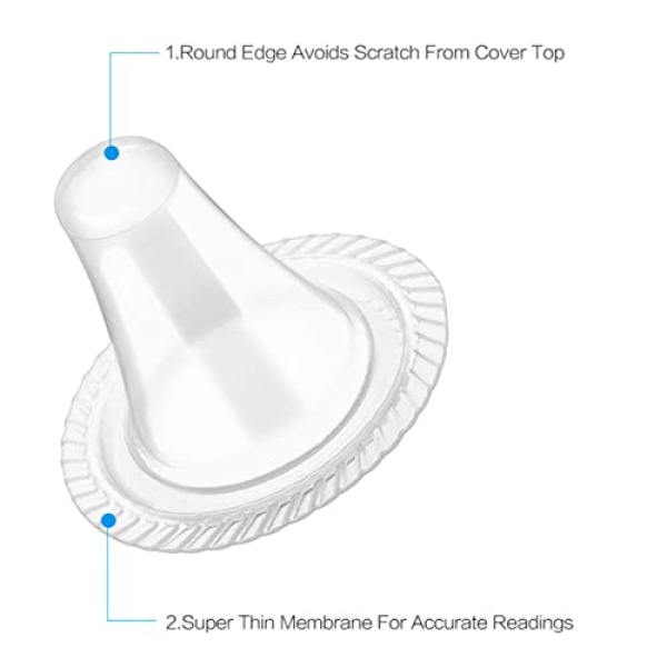 200 Counts Ear Thermometer Probe Covers, Disposable Refill Caps Lens Filters - Image 4