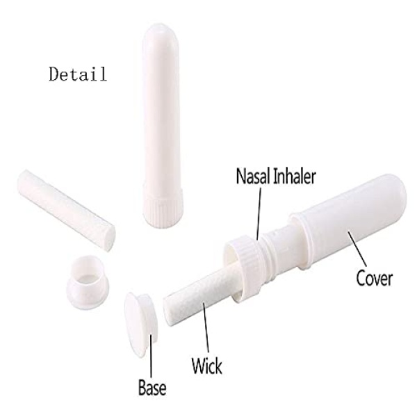 Essential Oil Nasal Inhaler Tubes Refillable Empty Plastic Nasal Inhaler Tubes - Image 3