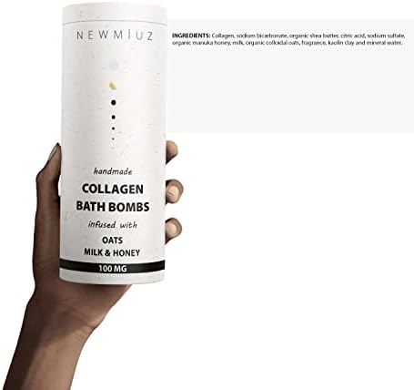 Creamy Collagen Bubble Bath Bombs Infused with Oatmeal Milk & Honey - Image 7