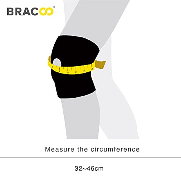 Bracoo Adjustable Compression Knee Patellar Pad Tendon Support Sleeve Brace - Image 6