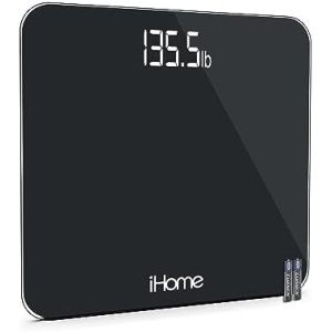 iHome Digital Scale Step-On Bathroom Scale - iHome High Precision Body Weight