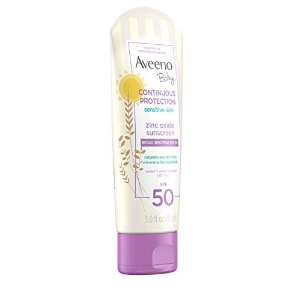 Aveeno Baby Continuous Protection Zinc Oxide Mineral Sunscreen Lotion - Image 11