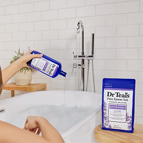 Dr Teal's Foaming Bath with Pure Epsom Salt, Soothe & Sleep with Lavender - Image 7