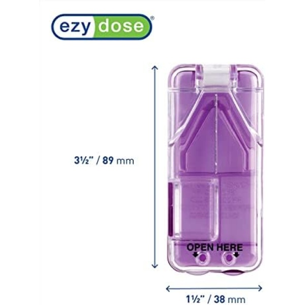 EZY DOSE Pill Cutter and Splitter with Dispenser, Daily Usage, Safely Cut Pills - Image 2