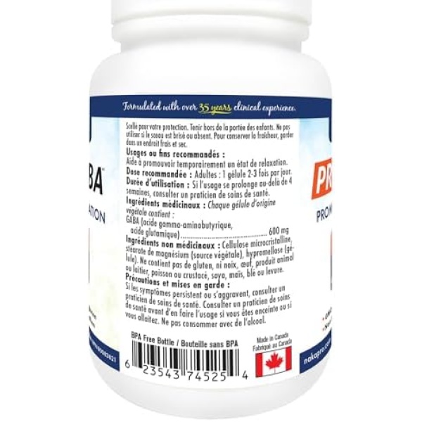 Naka PRO GABA Superior Absorption 600 mg - 140 Veggie Capsules - Image 3