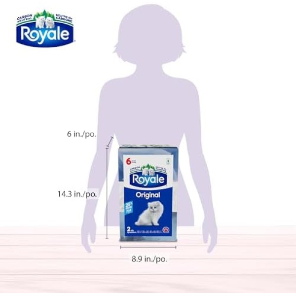 Royale Original 2 Ply Facial Tissue, Soft & Strong, 6 Tissue Boxes, 126 Tissues - Image 5