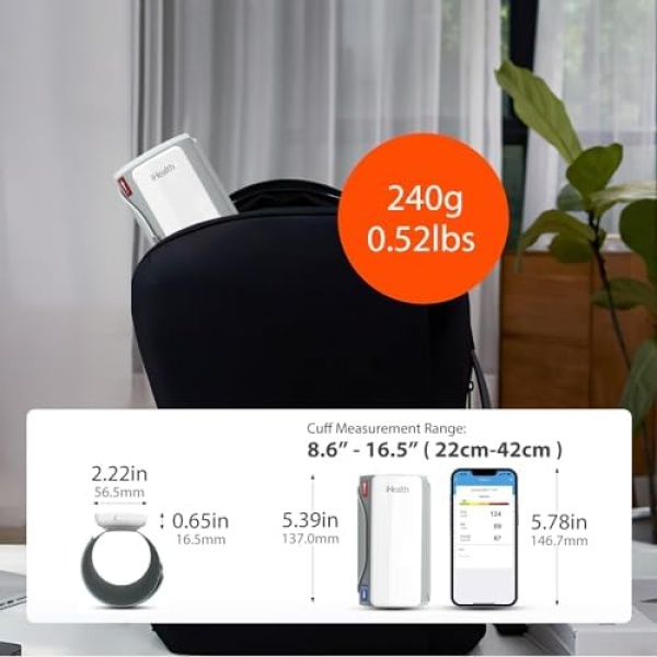 iHealth Neo Wireless Blood Pressure Monitor, Upper Arm Cuff, Bluetooth Blood - Image 5