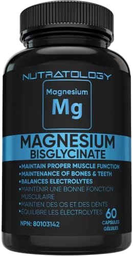 Magnesium Bisglycinate - Relaxes Muscles, Improves Sleep Quality, Enhances Bone