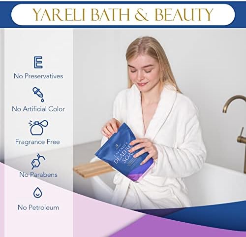Yareli Dead Sea Bath & Foot Soak, Lavender Magnesium Bath Salt Flakes, Stronger - Image 5
