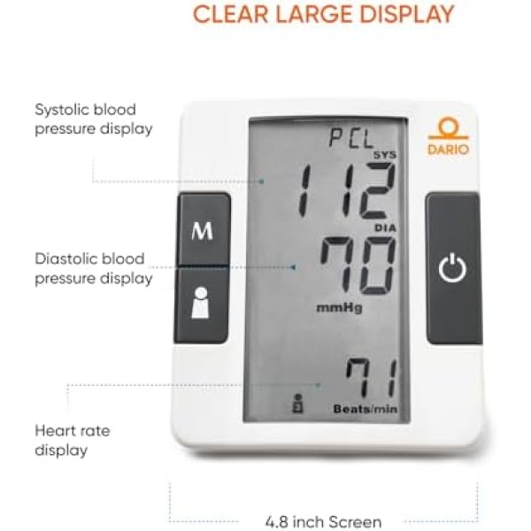 Dario Blood Pressure Monitor for Home Use Gen1 Automatic Machine, Large - Image 4