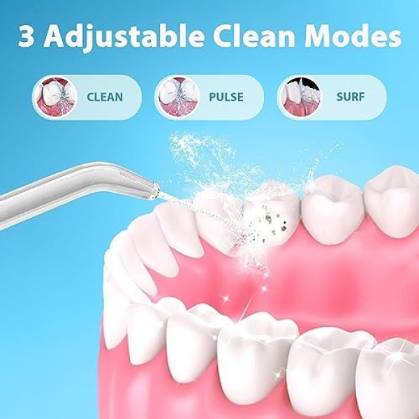 GENKENT Water Flosser Cordless Dental Pick for Teeth Clean Portable Oral - Image 3