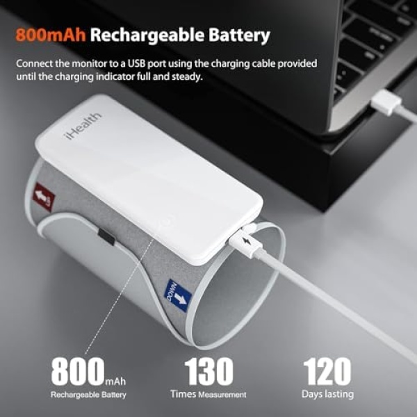 iHealth Neo Wireless Blood Pressure Monitor, Upper Arm Cuff, Bluetooth Blood - Image 3