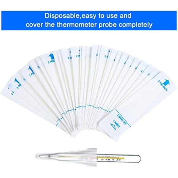 KOYEE 300 Pieces Digital Thermometer Probe Covers Universal Disposable - Image 4