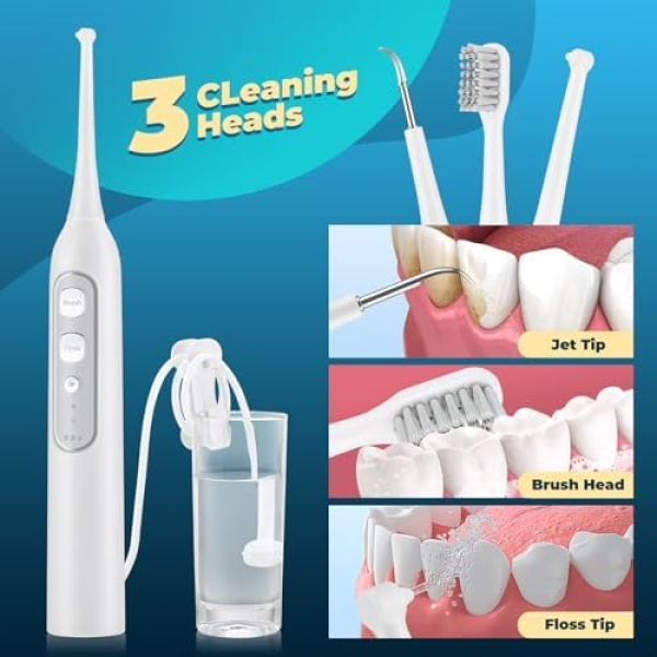 Electric Toothbrush with Water Flosser, Electric Teeth Cleaning Tool Kit with 2 - Image 2