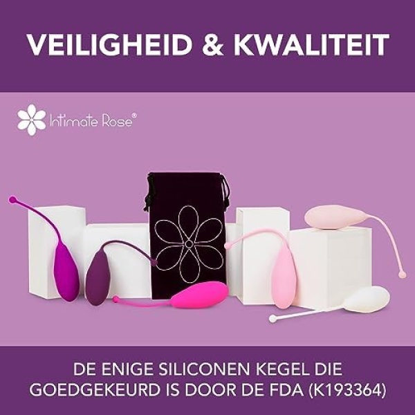 Kegel Exercise System - Pelvic Floor Exercises - Set of 6 Premium Silicone Kegel - Image 3